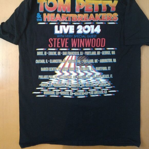 Tom Petty And Heartbreakers Steve Winwood Live 2014 Tour T-Shirt - Picture 5 of 6